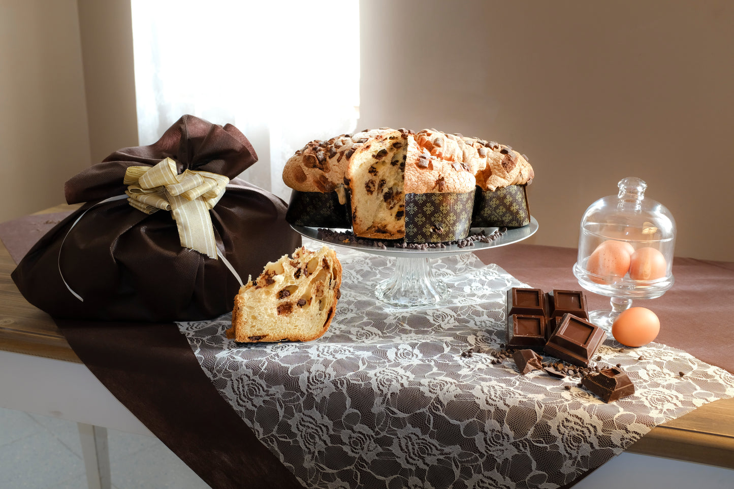 Colomba artigianale con pepite di cioccolato fondente kg 1