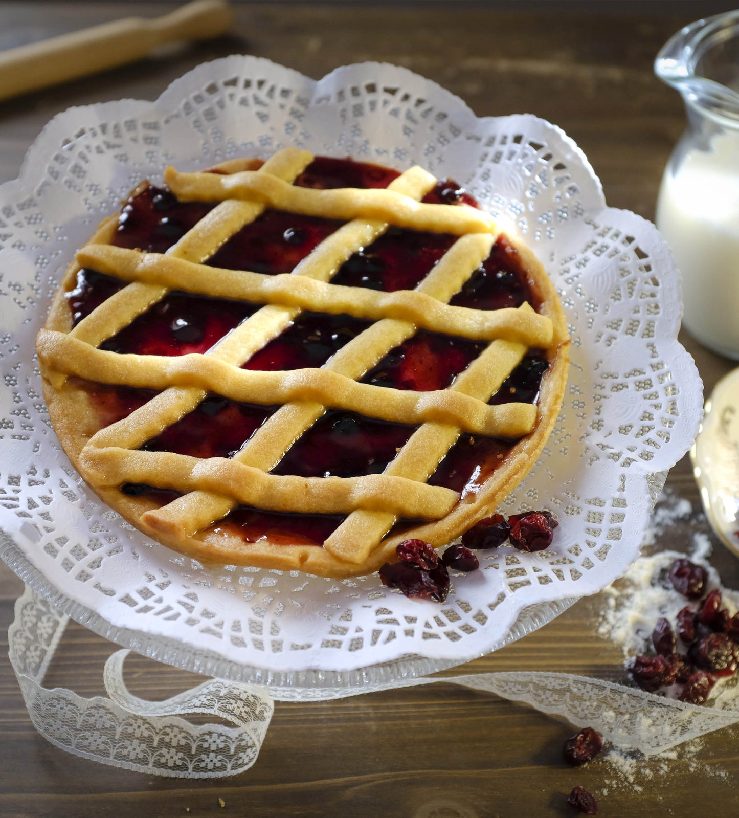 Crostata ai mirtilli neri 320 g