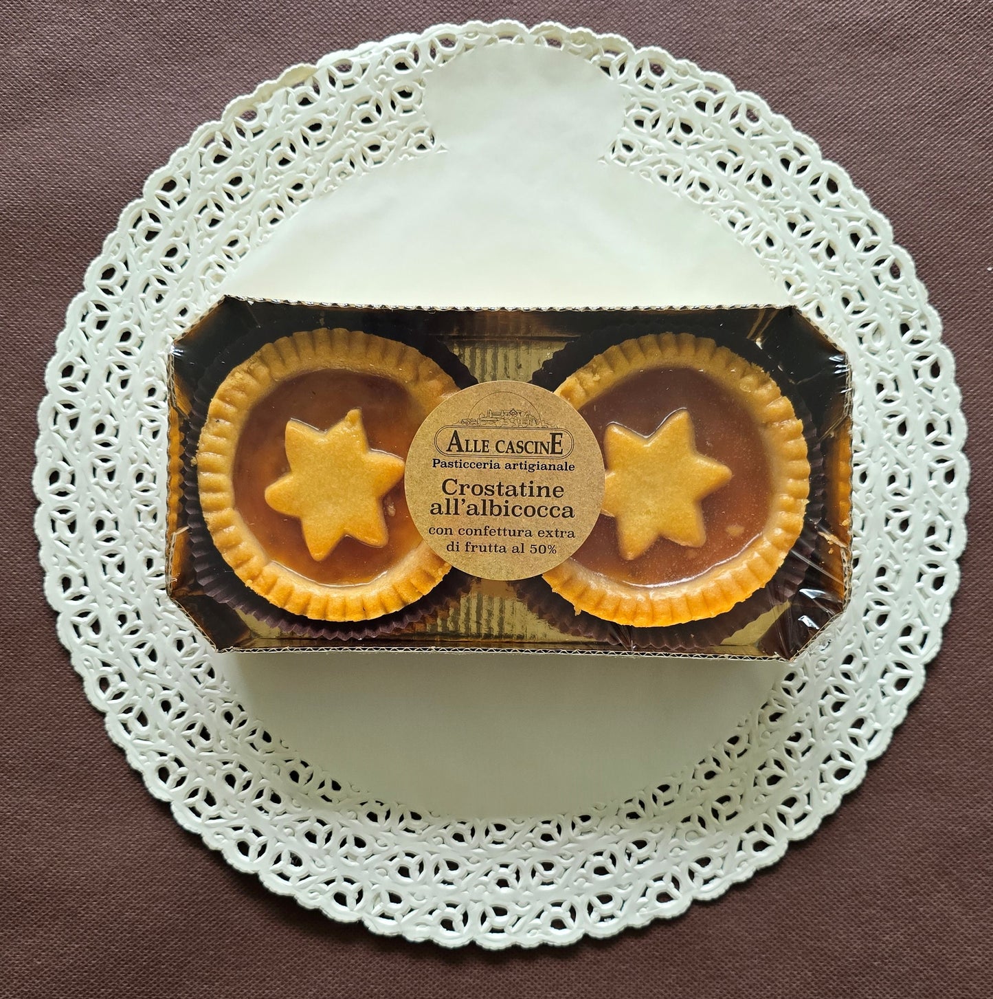 Crostatine all'albicocca gr 70x2