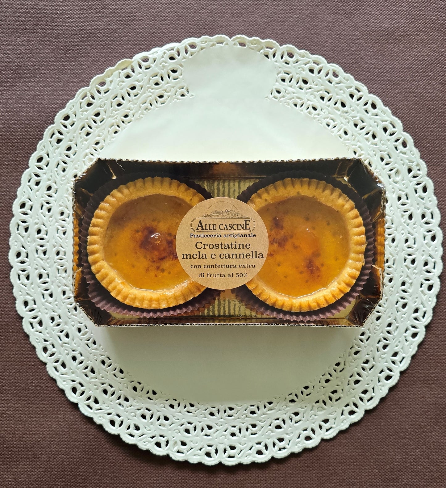 Crostatine mela e cannella gr 70x2