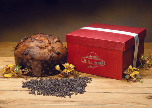 Panettone artigianale con gocce di cioccolato gr 750